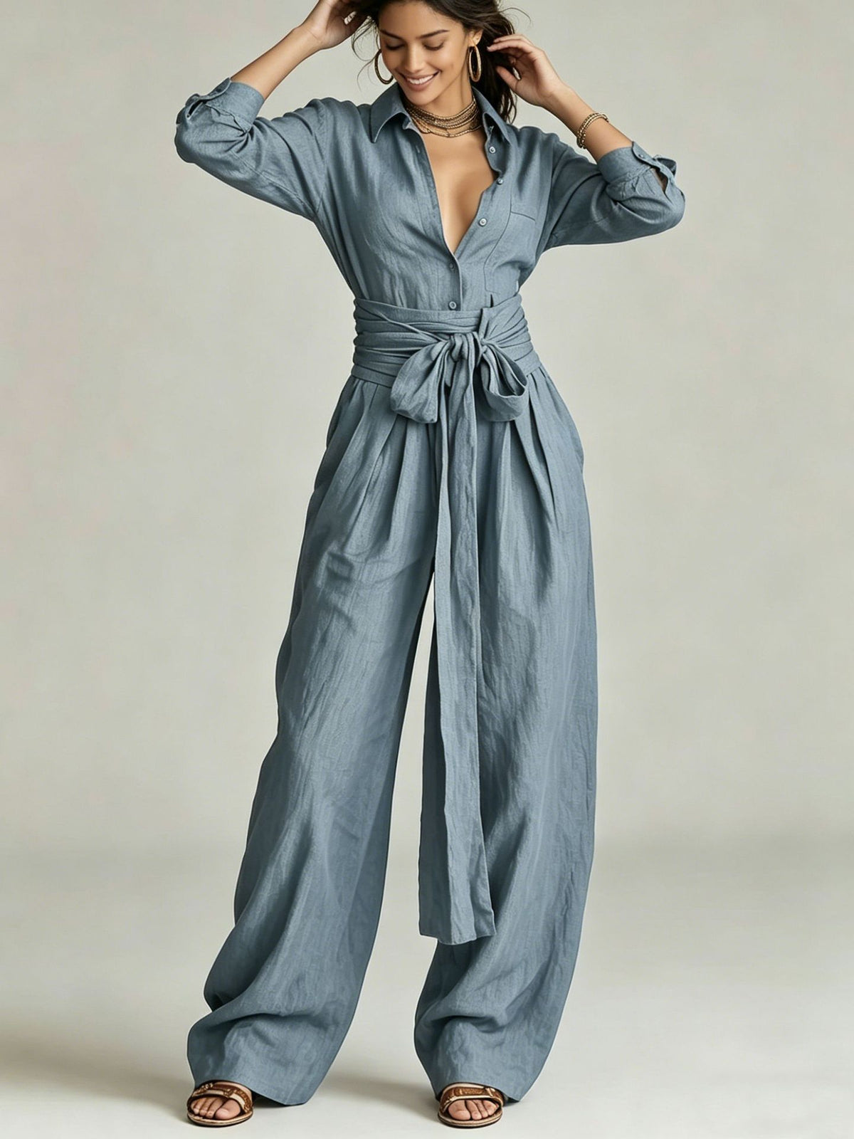 Women's High-Waisted Two-Piece Set