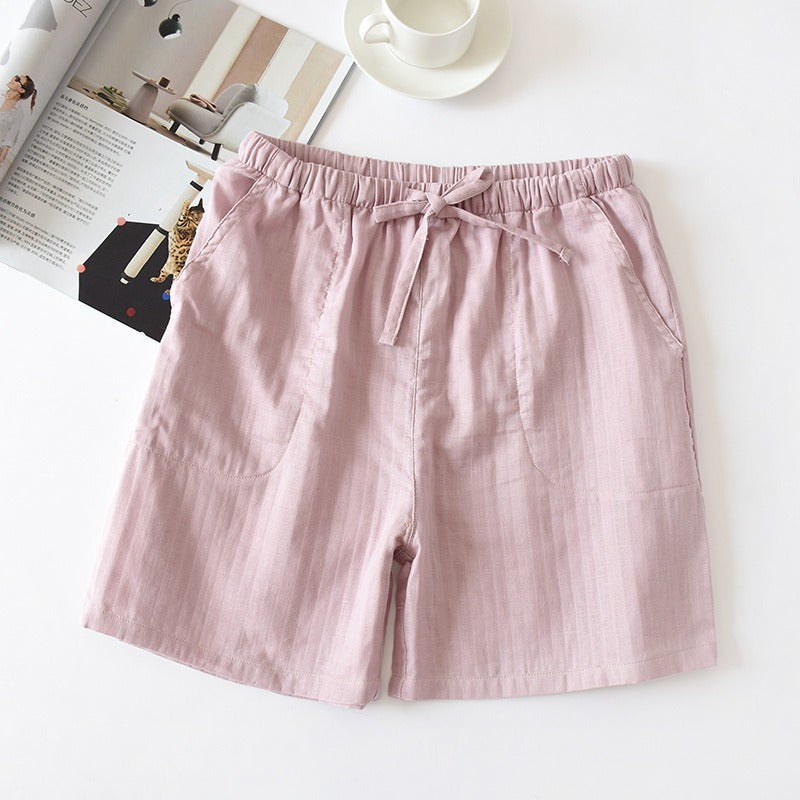 Women's Casual Cotton-Linen Sport Shorts