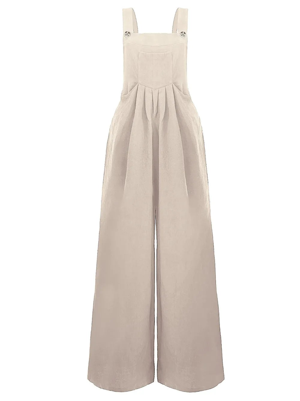 Women's Square-Neck Wide-Strap Overalls