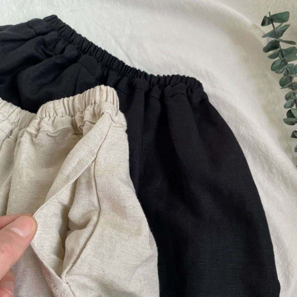 Women's Wide-Leg Cotton-Linen Trousers