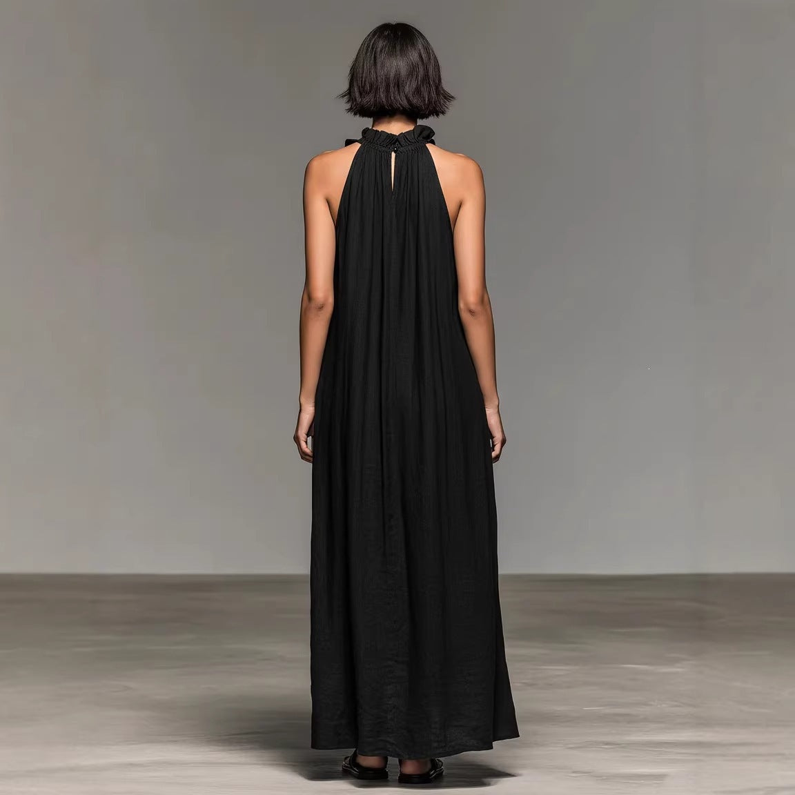 Becimi Women's Ruffle Sleeveless Maxi Dress