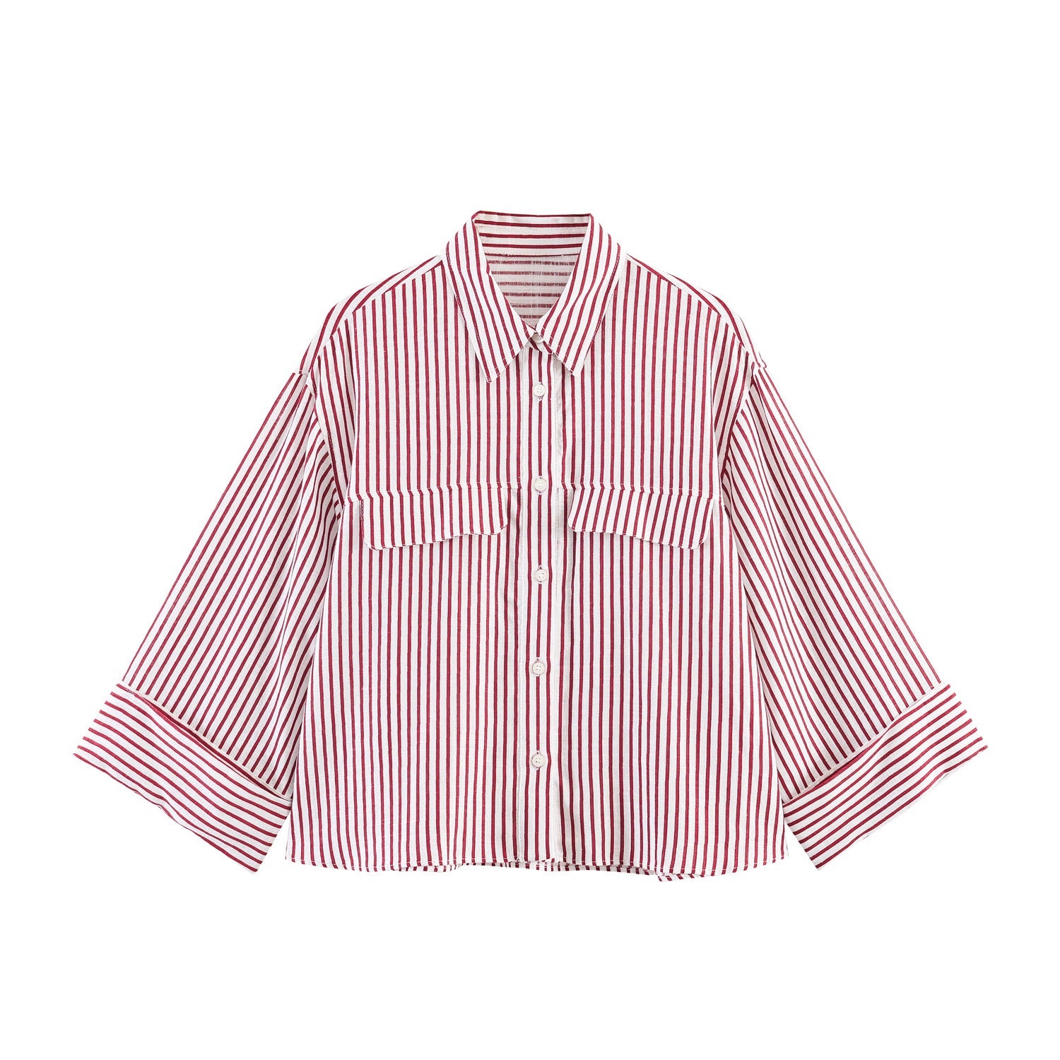 Women's Chic Striped Linen Shirt