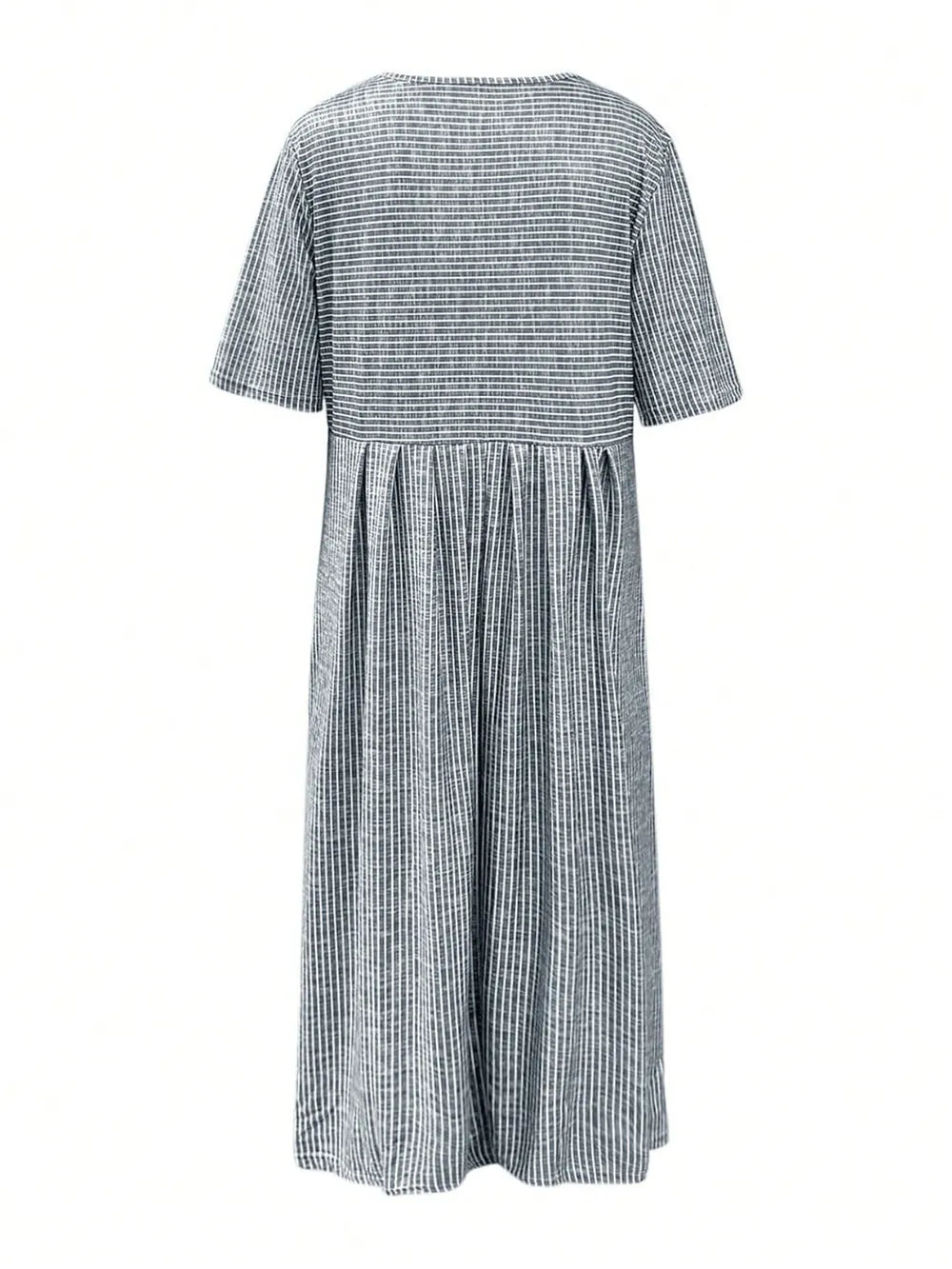Becimi Women's Pleated Striped Midi Dress