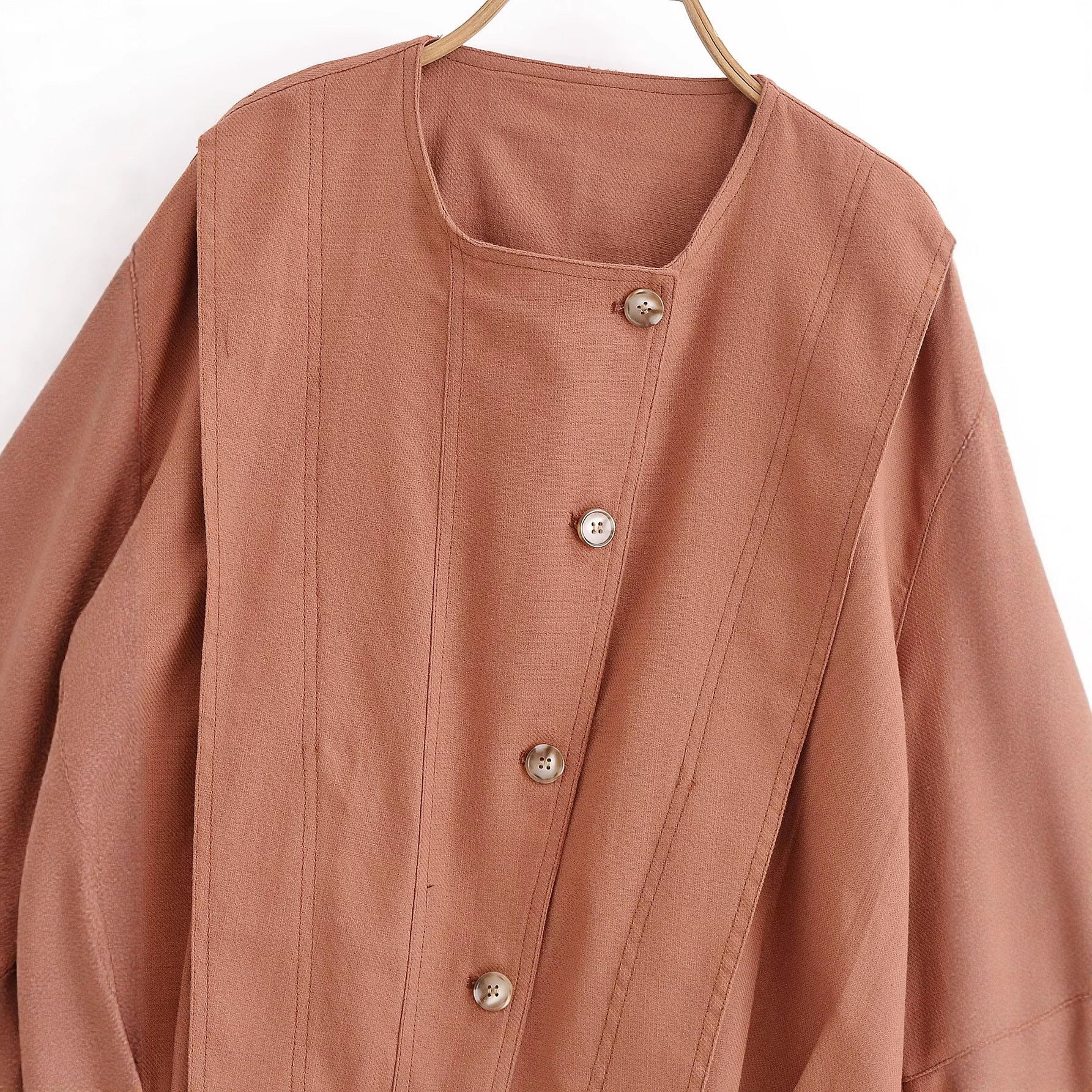 Women's Linen Aviator Jacket