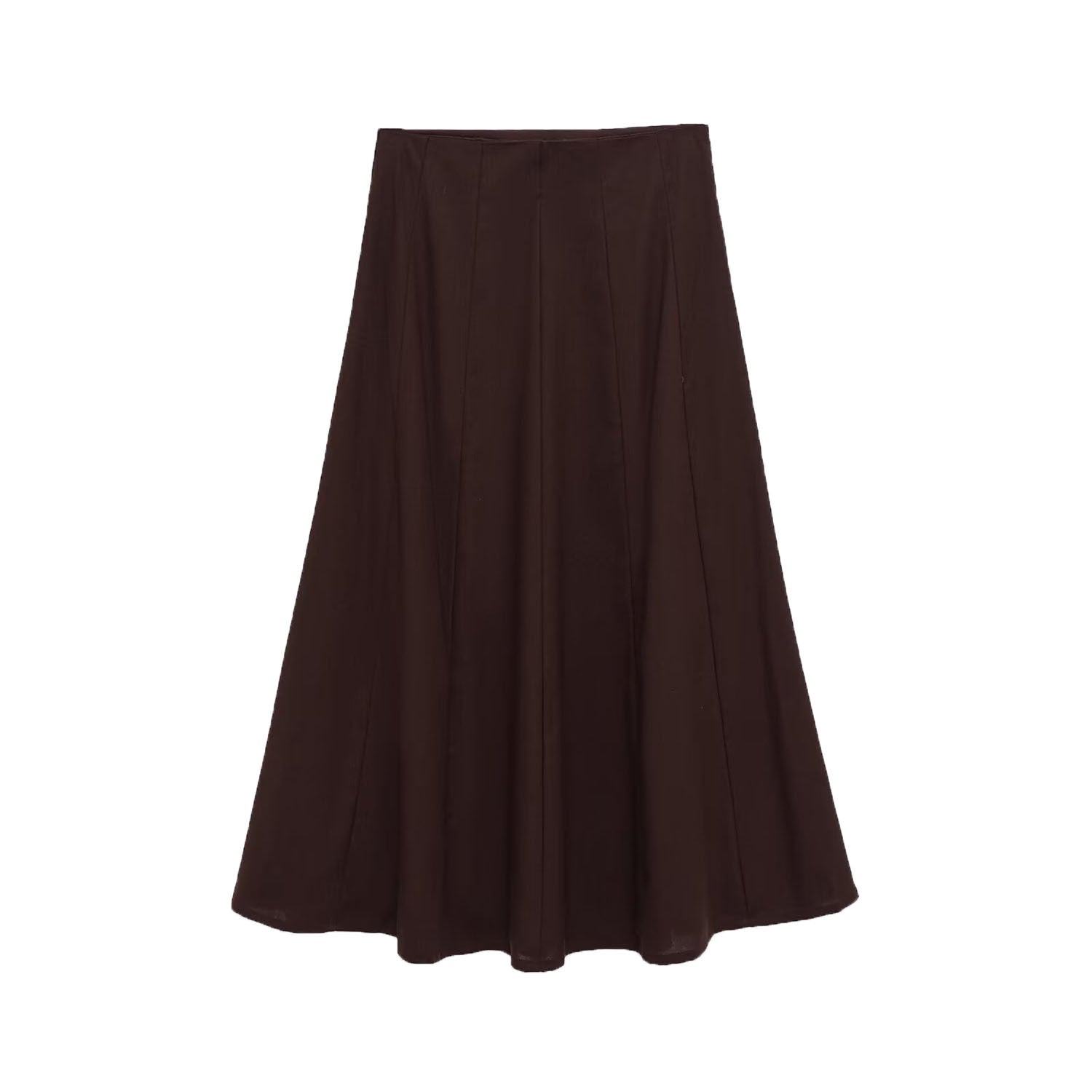 Women's Comfortable Linen Midi Skirt