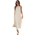Women's Backless Halter Vacation Dress