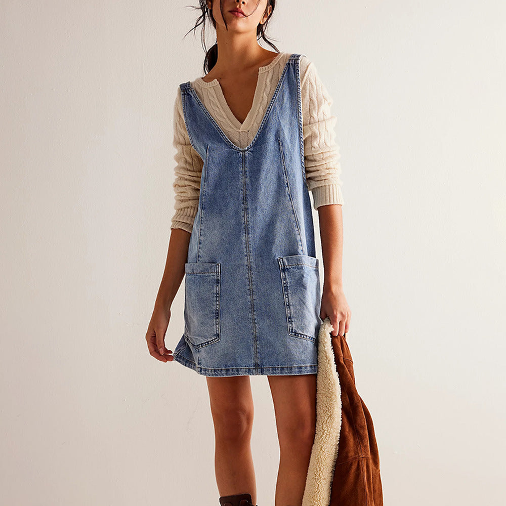 Women's A-Line Sleeveless Backless Dress