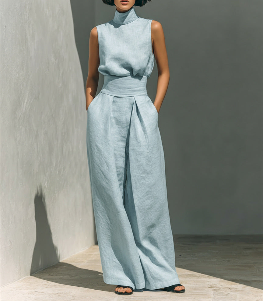 Women's Sleeveless Two-Piece Set