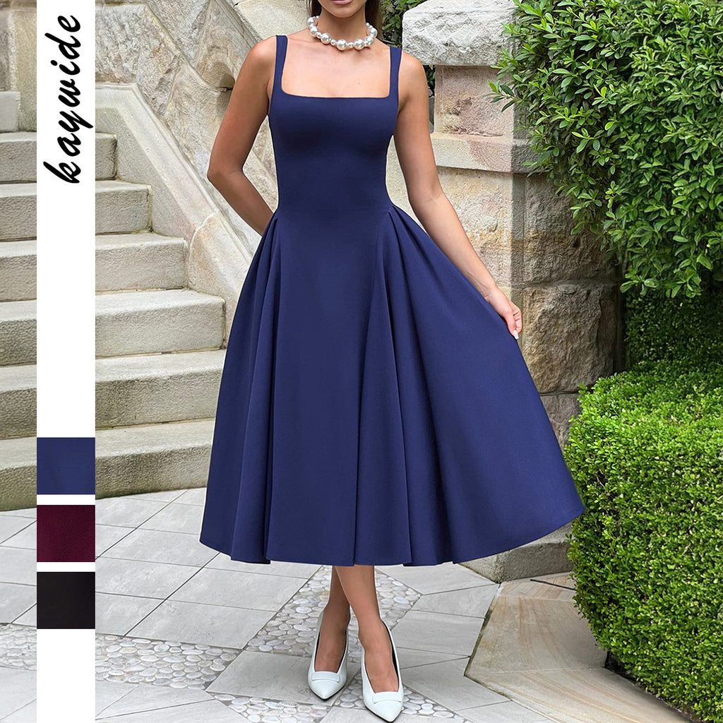 Women's Elegant Linen Camisole Dress