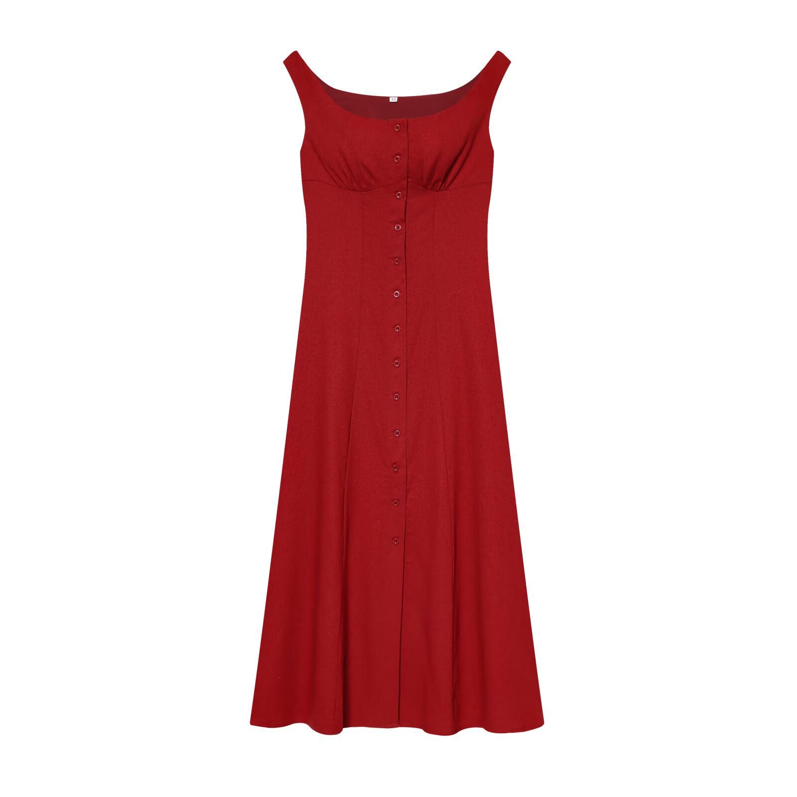 Women's Sleeveless Linen Blend Maxi Dress