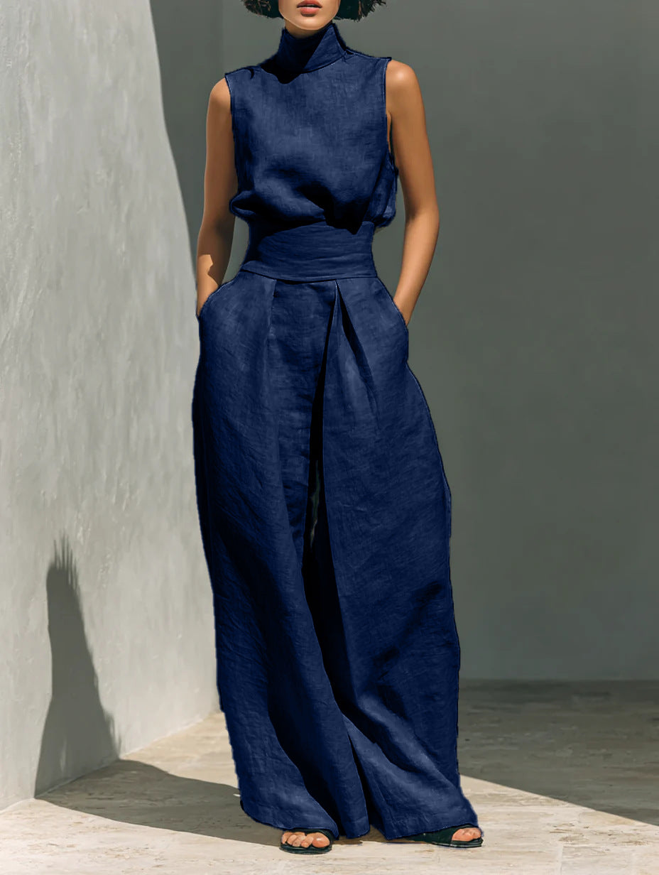 Women's Sleeveless Two-Piece Set