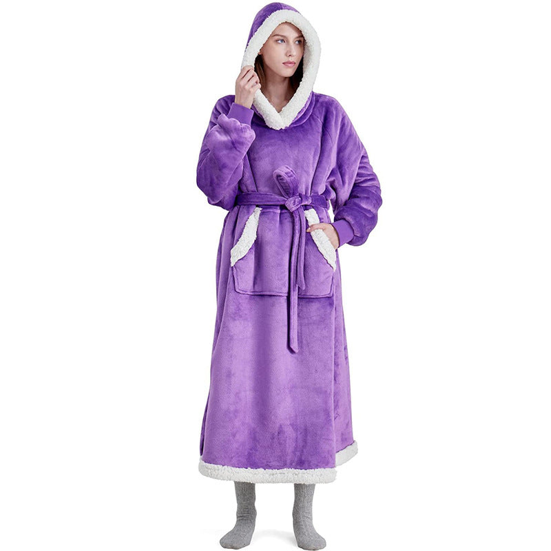 Women's Lace Long Sleeve Hooded Top