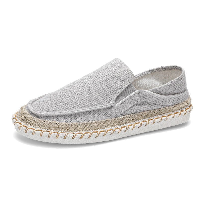 Fisherman Shoes Men's Breathable Cloth Shoes Hanfu Shoes Men's Casual Slip-On Loafers Driving Old Beijing Cloth Shoes