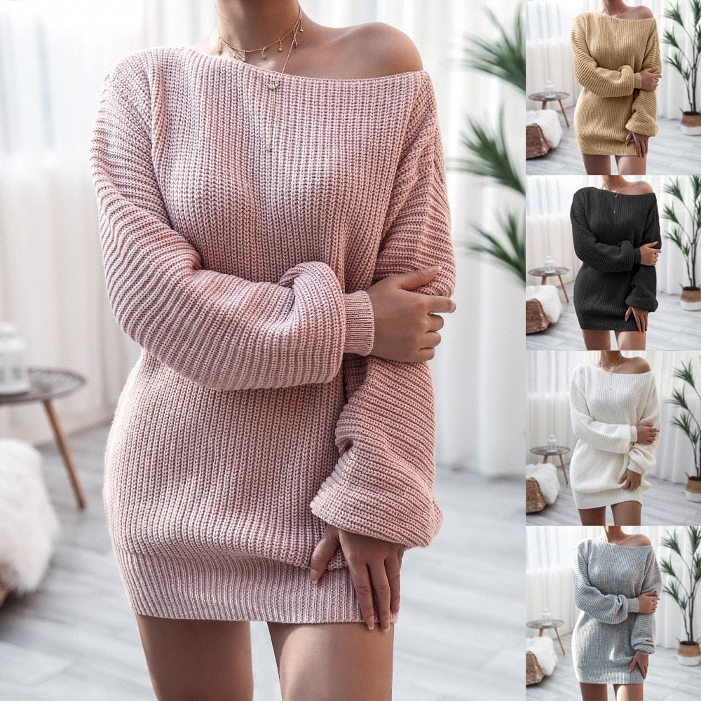 Becimi Women's Long Sleeve Knit Sweater