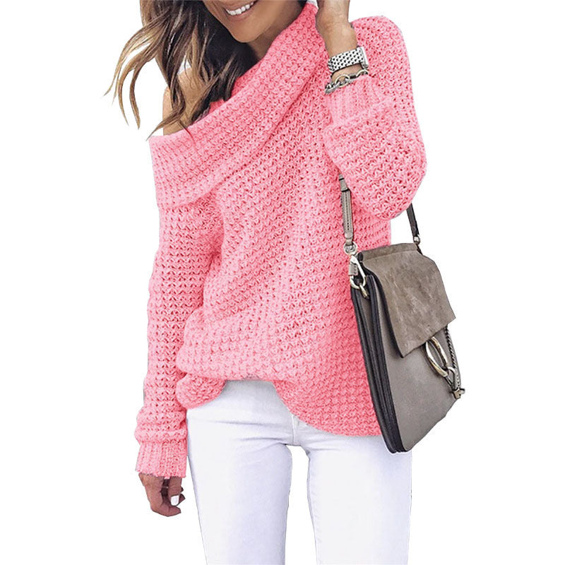 Becimi Women's Long Sleeve Knit Sweater