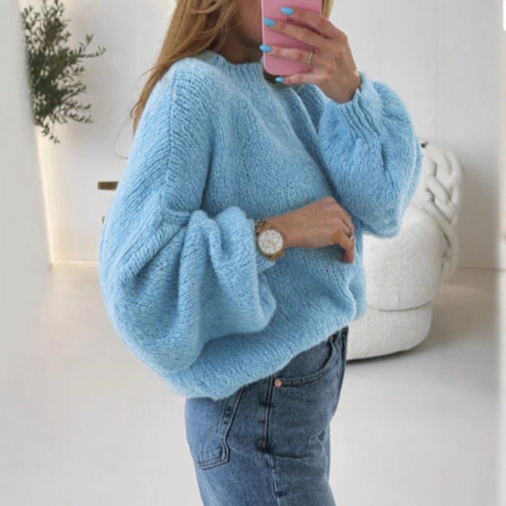 Becimi Women's Long Sleeve Knit Sweater