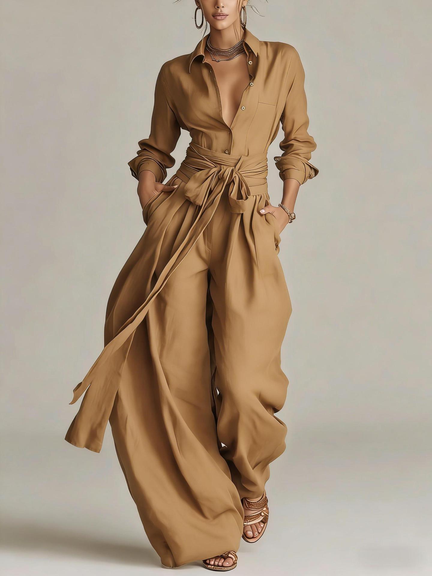 Women's High-Waisted Two-Piece Set