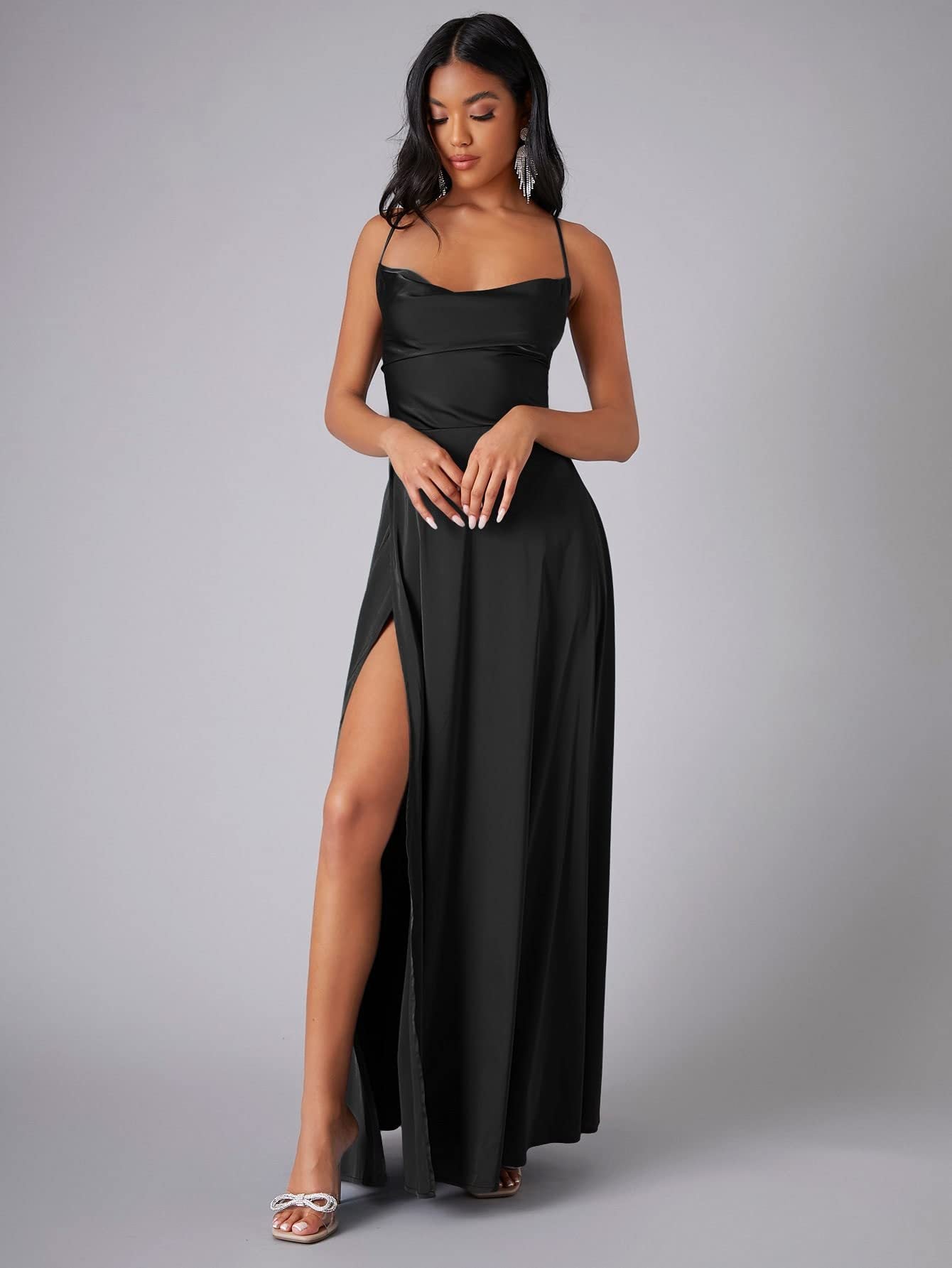 Women's Backless Strapless Bodycon Maxi Dress