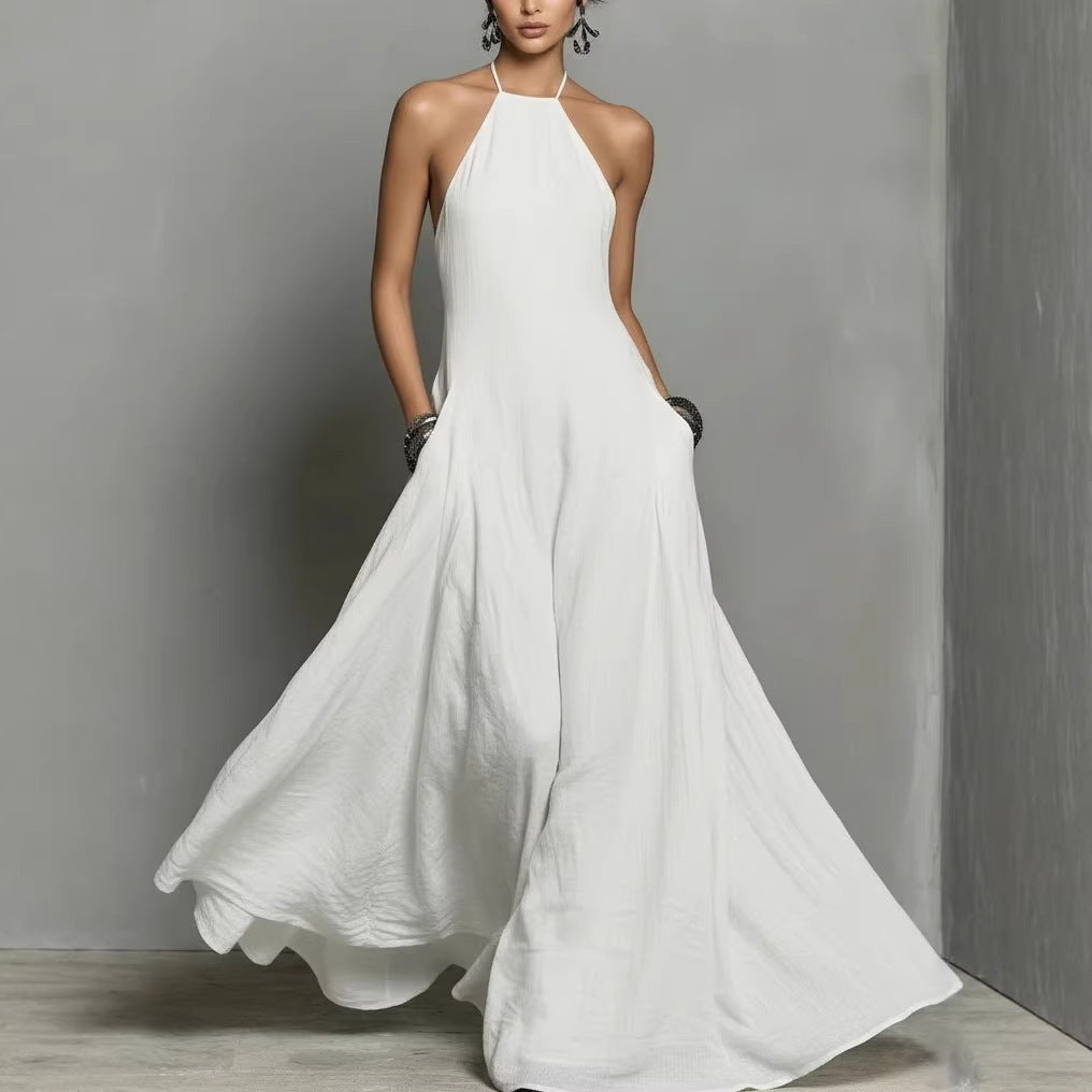 Becimi Women's Backless Sleeveless Maxi Dress