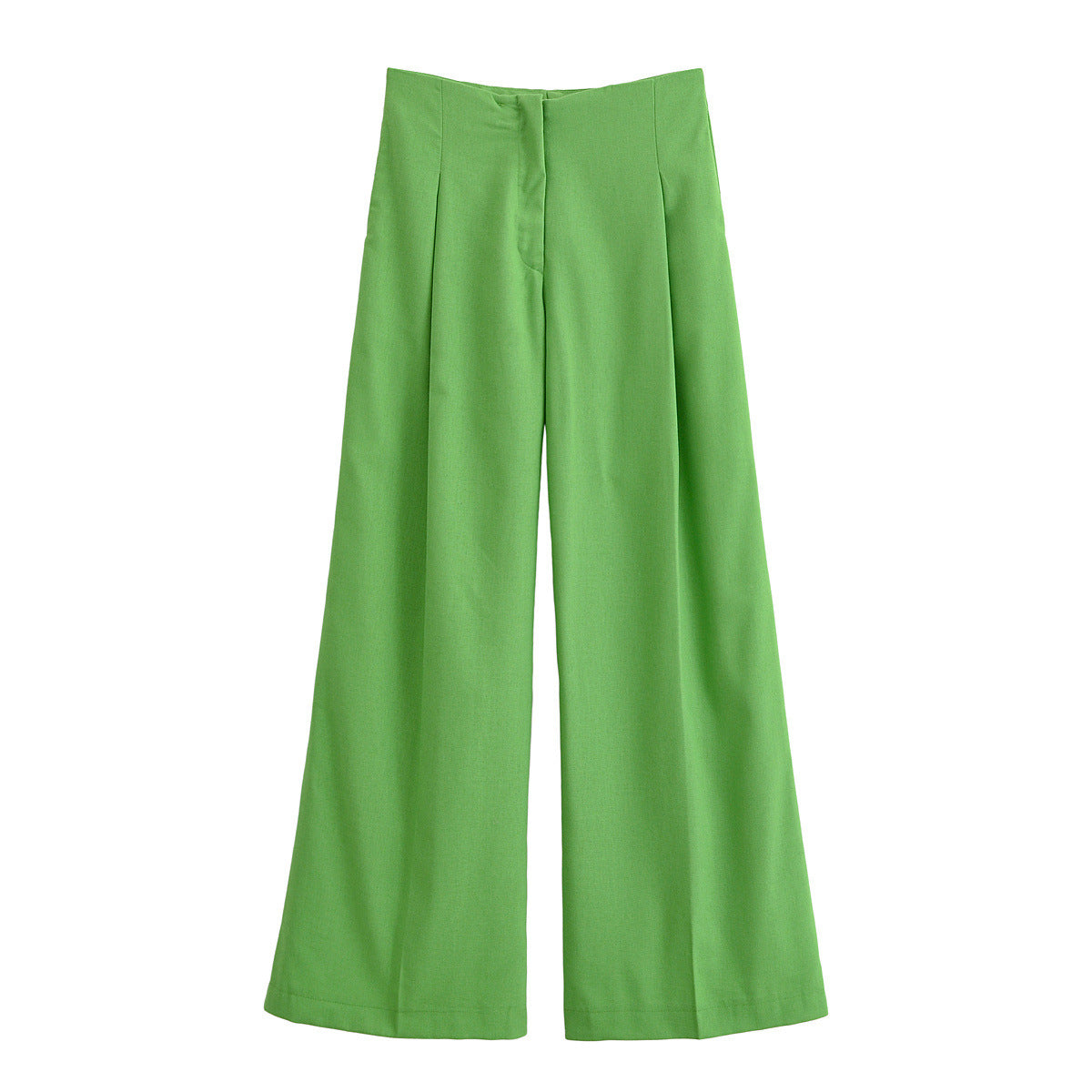 Women's Pleated Linen Blend Trousers