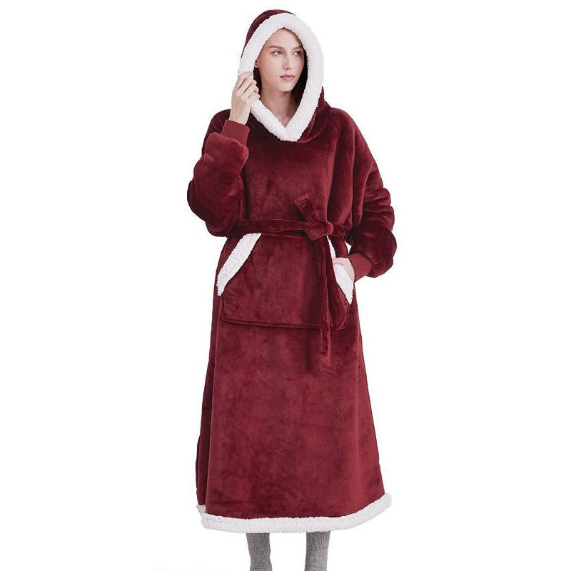 Women's Lace Long Sleeve Hooded Top