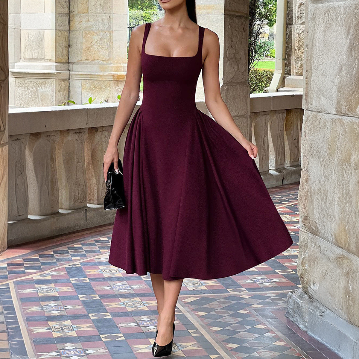 Women's Elegant Linen Camisole Dress