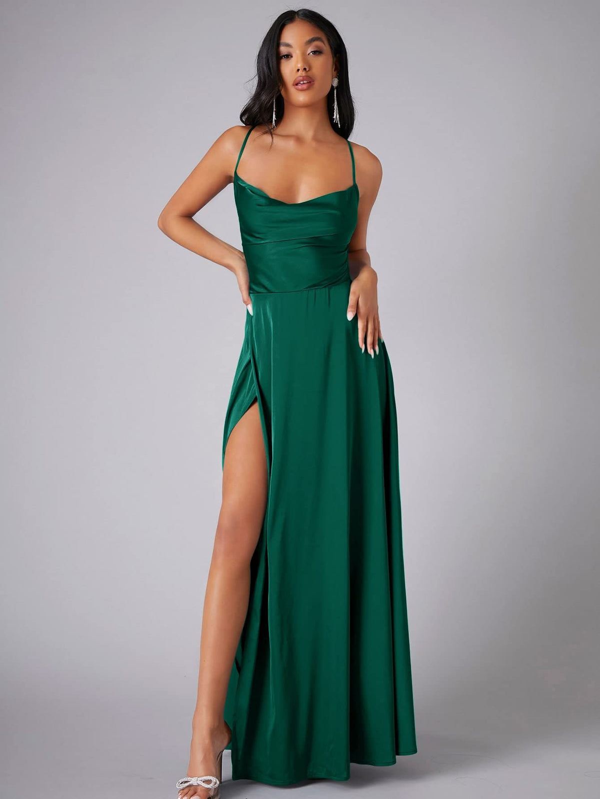 Women's Backless Strapless Bodycon Maxi Dress