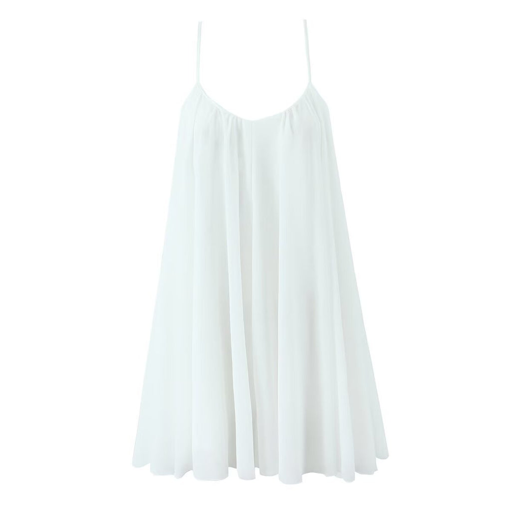Women's Backless V-Neck Suspender Romper