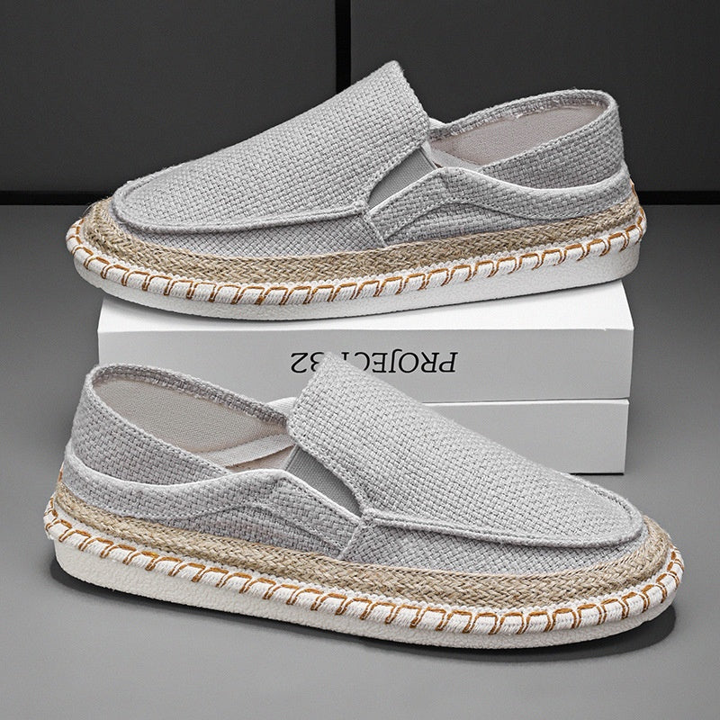 Woven Slip-On Fisherman Loafers