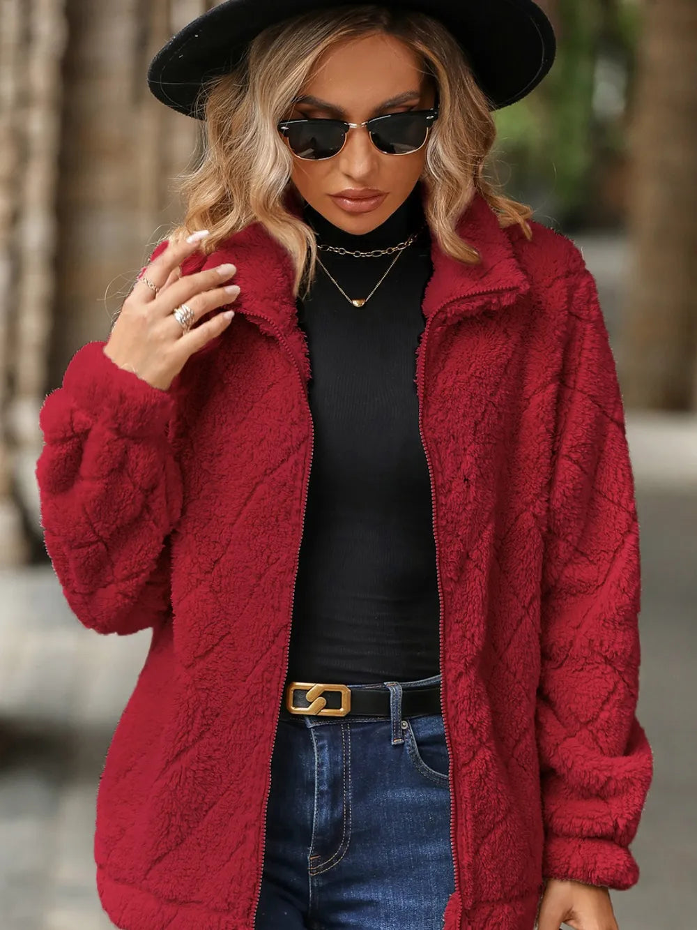 Women's Zip Pocket Coat