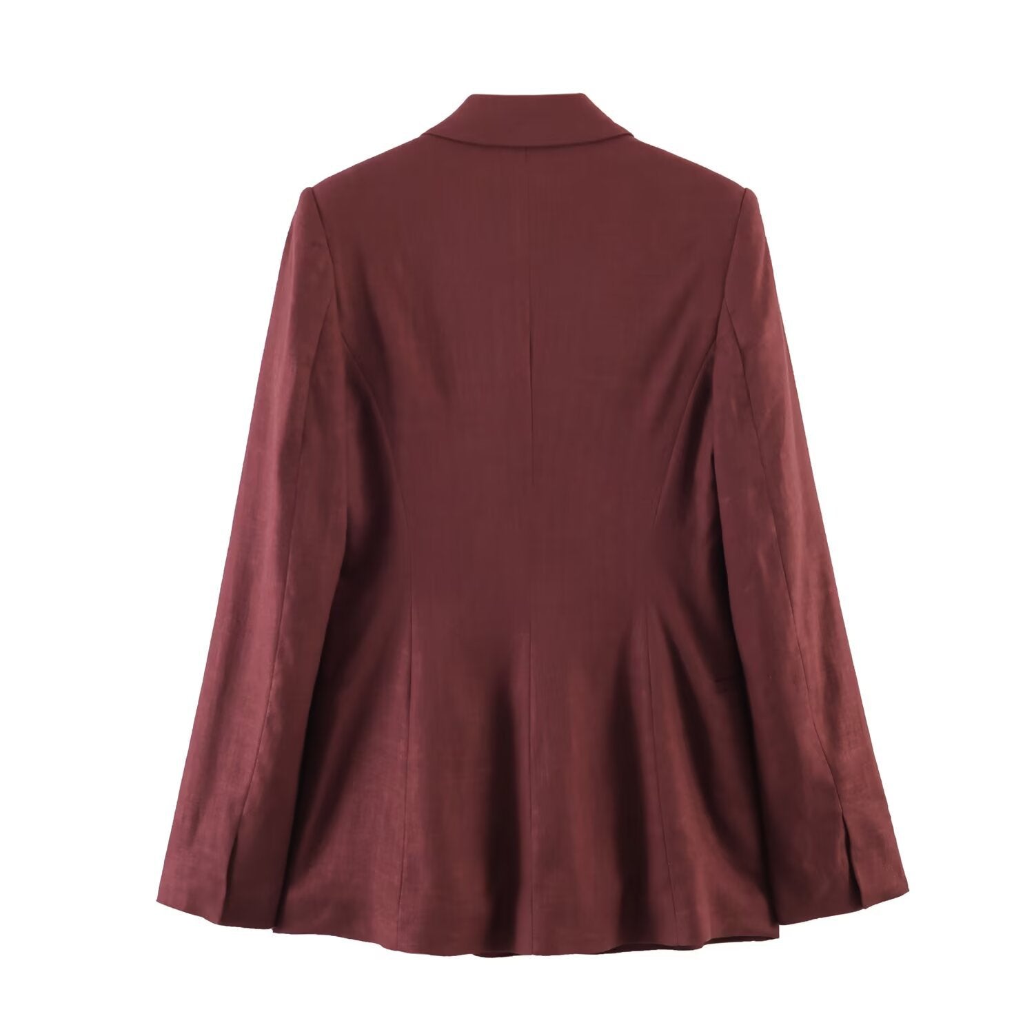 Women's Linen Blend Jacket & Pants Set