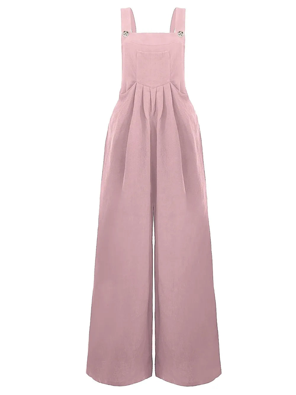 Women's Square-Neck Wide-Strap Overalls