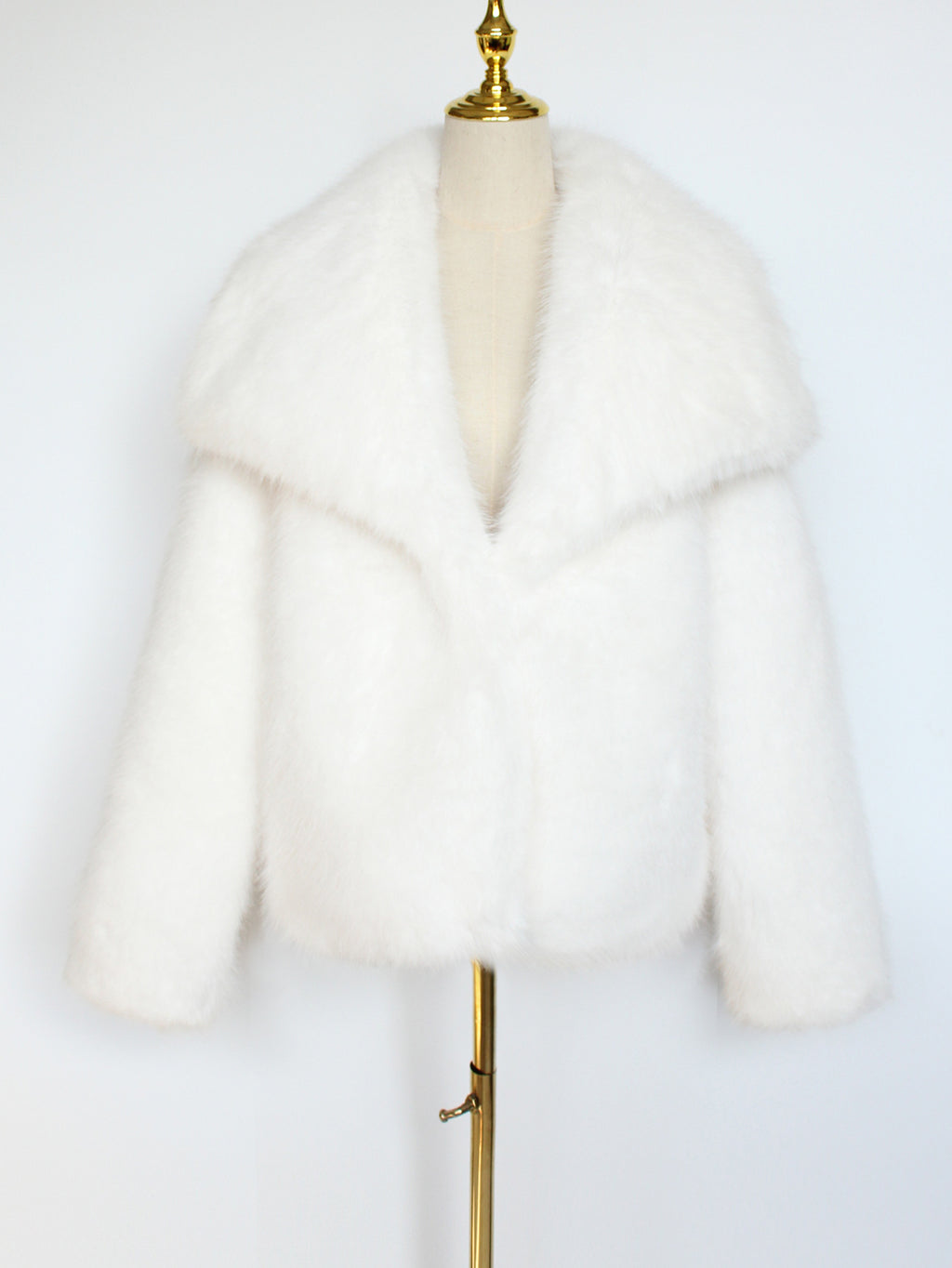 Becimi Women's Long Sleeve Faux Fur Coat