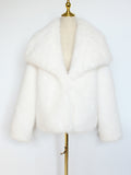 Becimi Women's Long Sleeve Faux Fur Coat