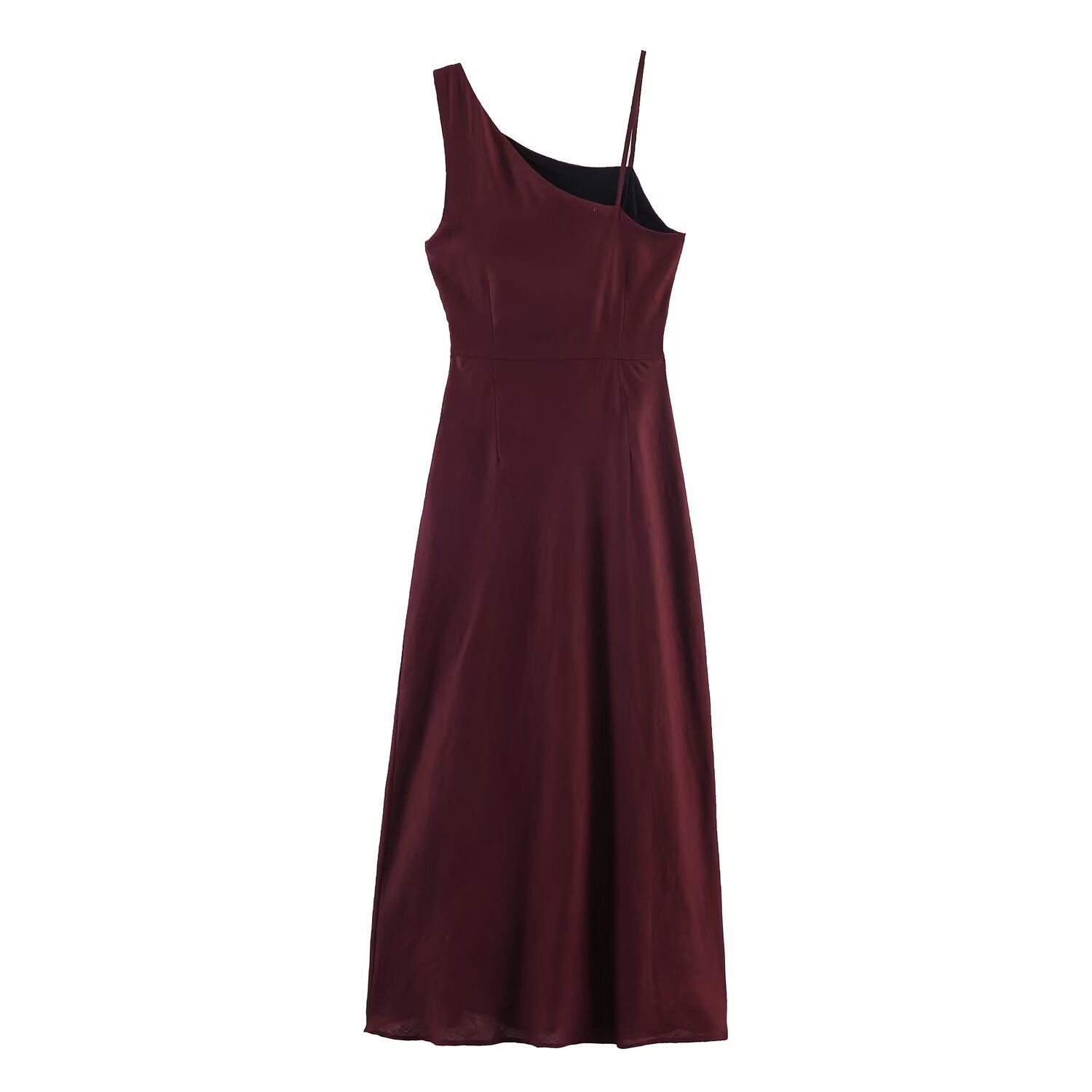 Women's Asymmetrical Linen Midi Dress