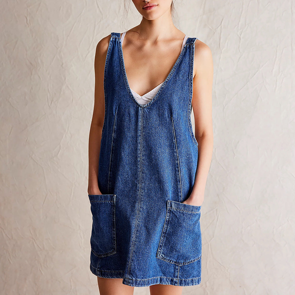 Women's A-Line Sleeveless Backless Dress