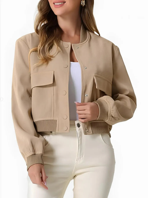 Women's Baseball-Collar Jacket