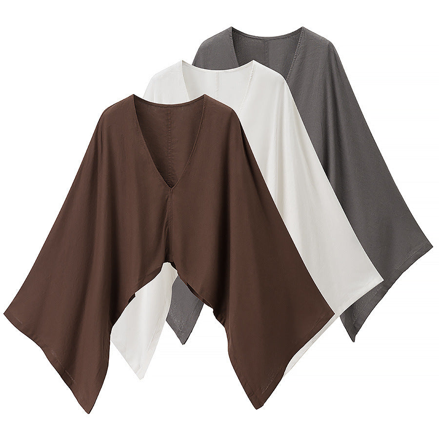 Women's V-Neck Linen Top