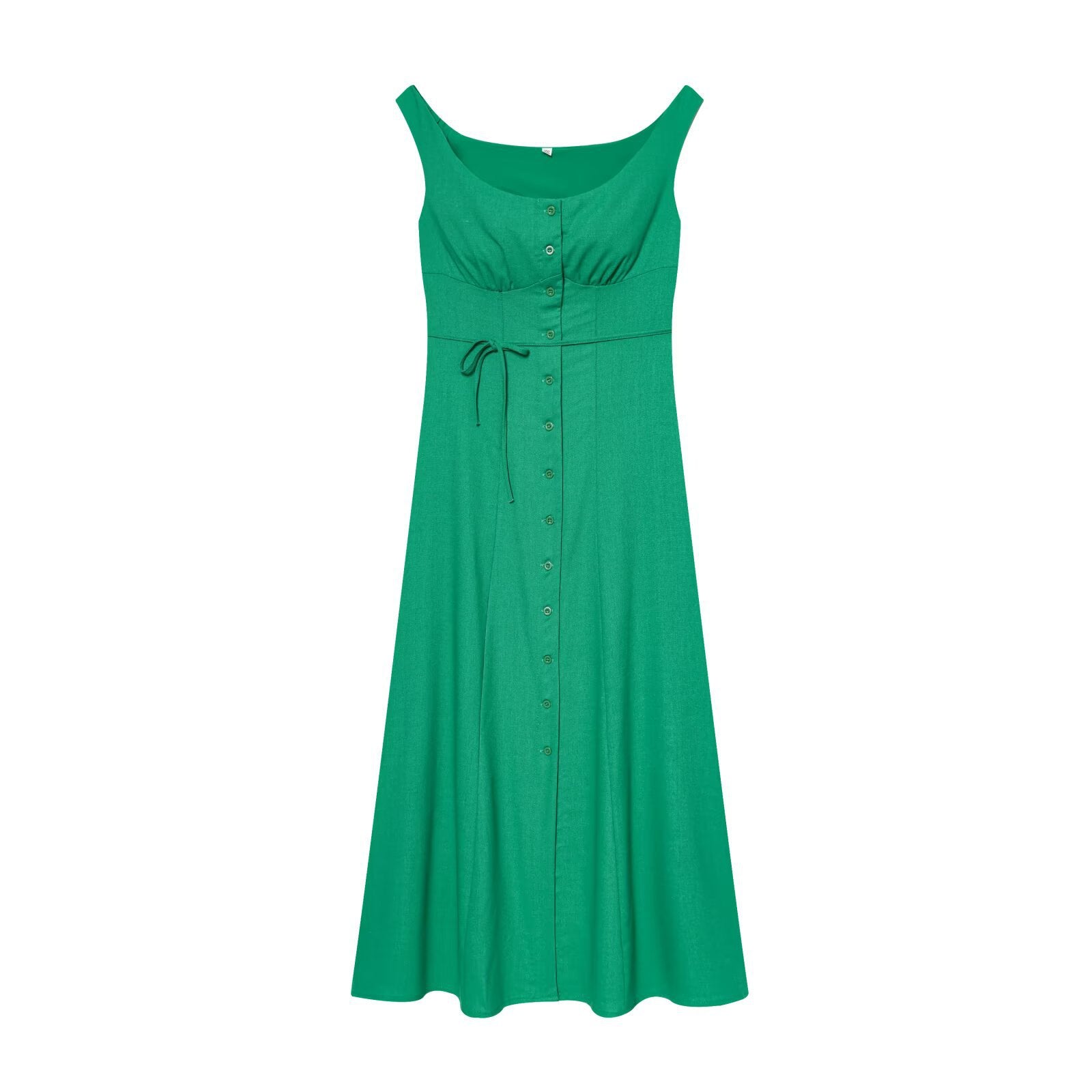 Women's Sleeveless Linen Blend Maxi Dress