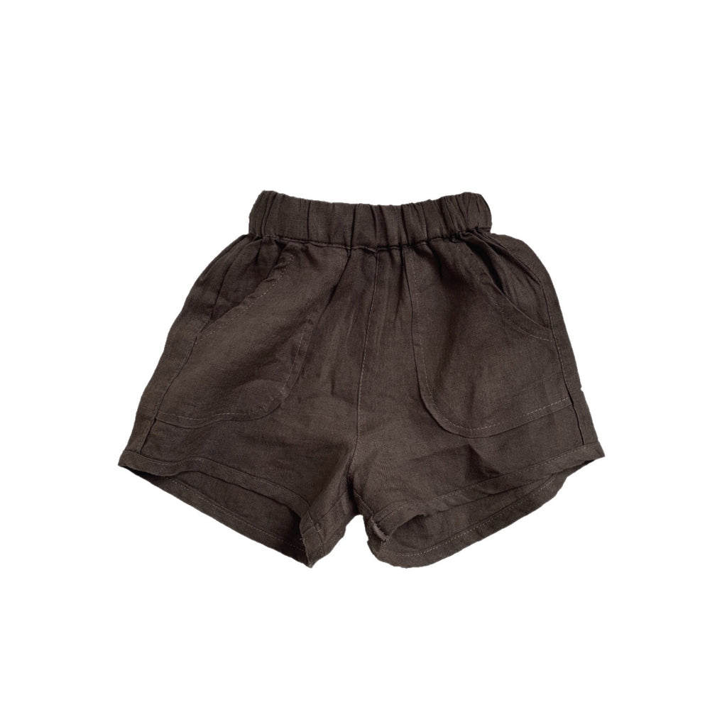 Women's Cargo-Pocket Linen Shorts