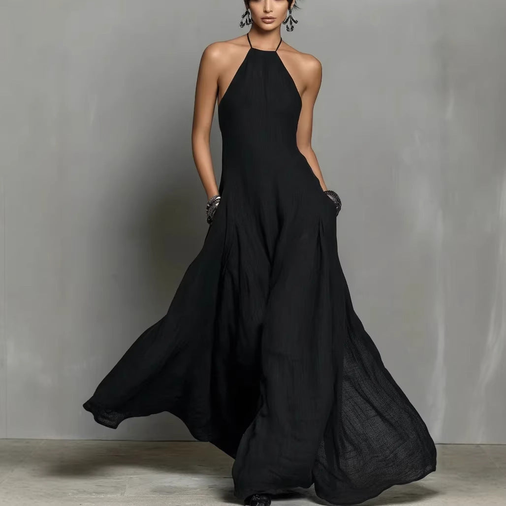 Becimi Women's Backless Sleeveless Maxi Dress