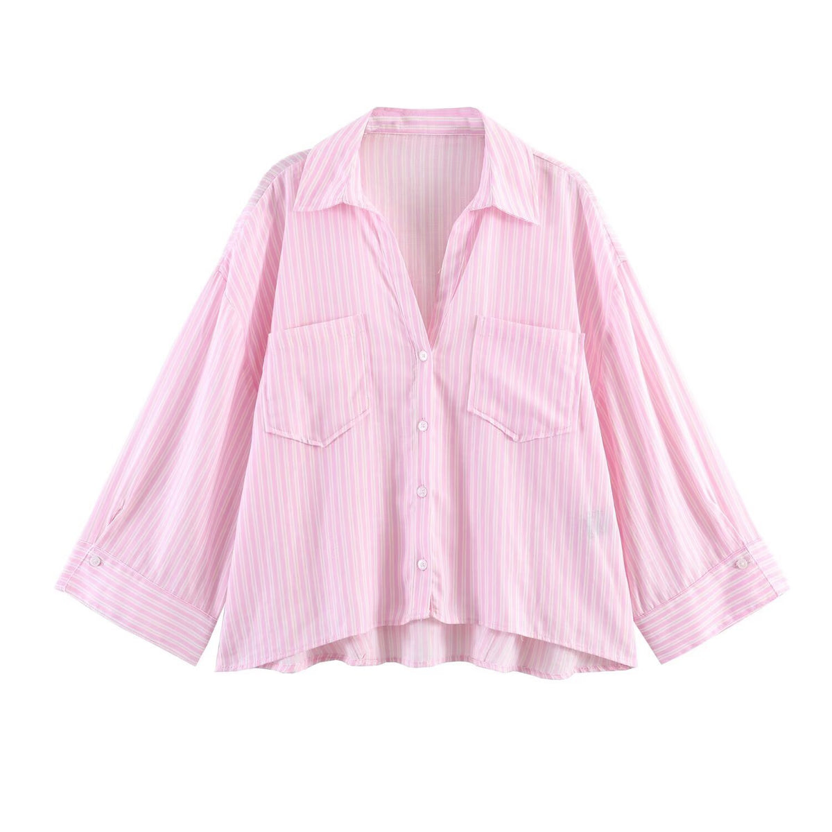 Women's Minimalist Drape Linen Blend Shirt