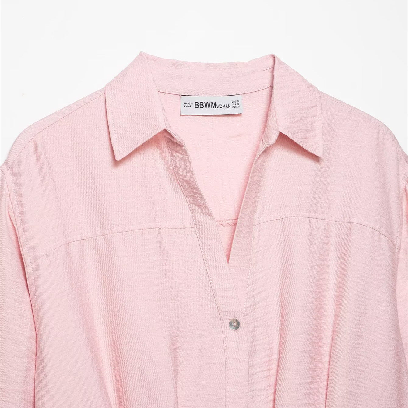 Women's Cropped Linen Blend Shirt