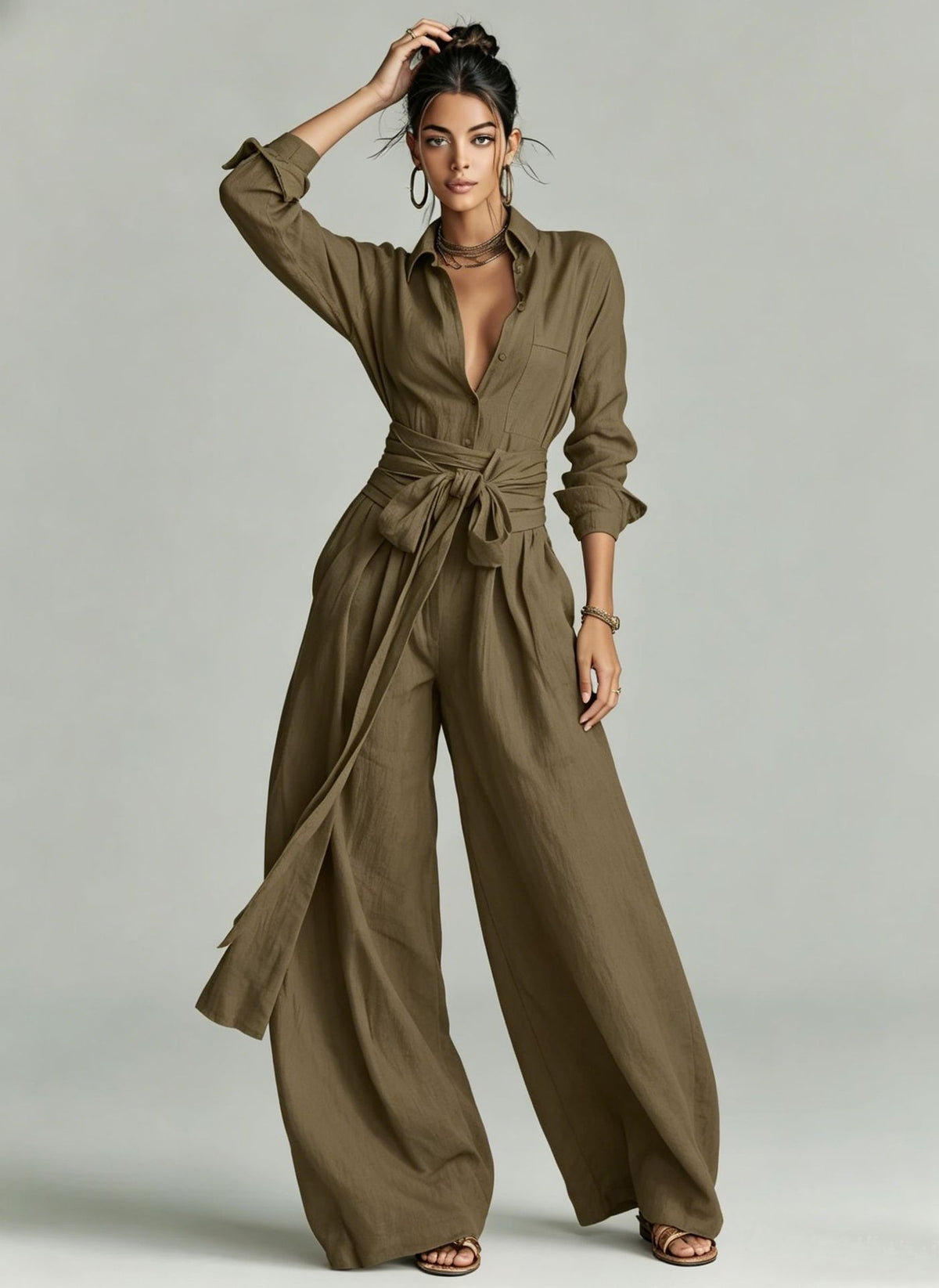 Women's High-Waisted Two-Piece Set