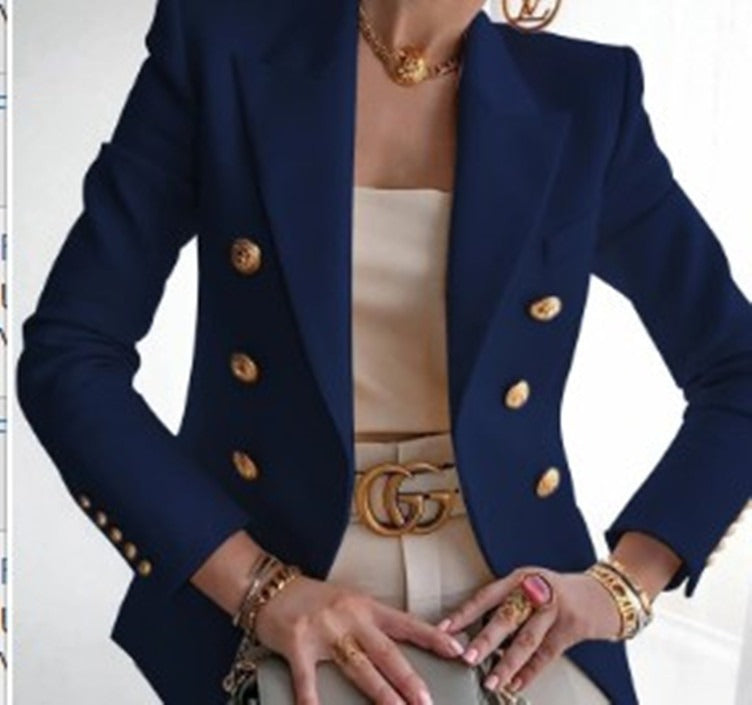 Women's Solid Casual Short Jacket