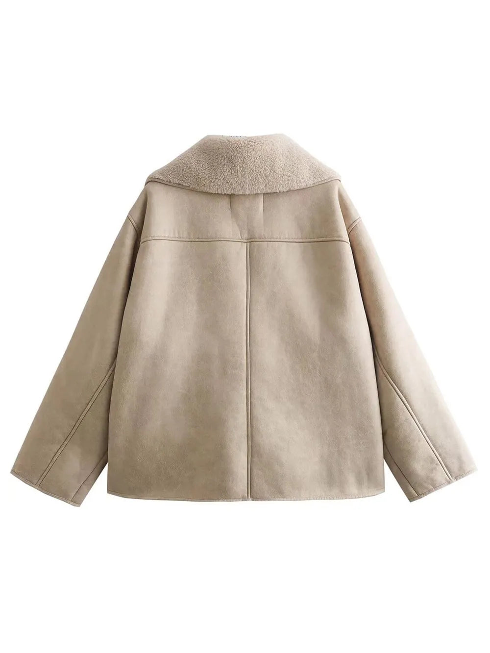 Becimi Women's Long Sleeve Pocket Coat