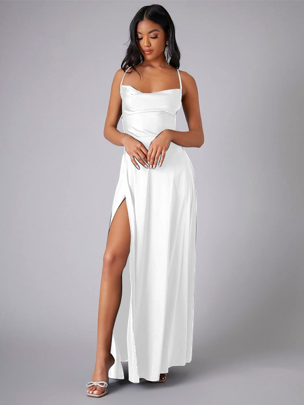 Women's Backless Strapless Bodycon Maxi Dress
