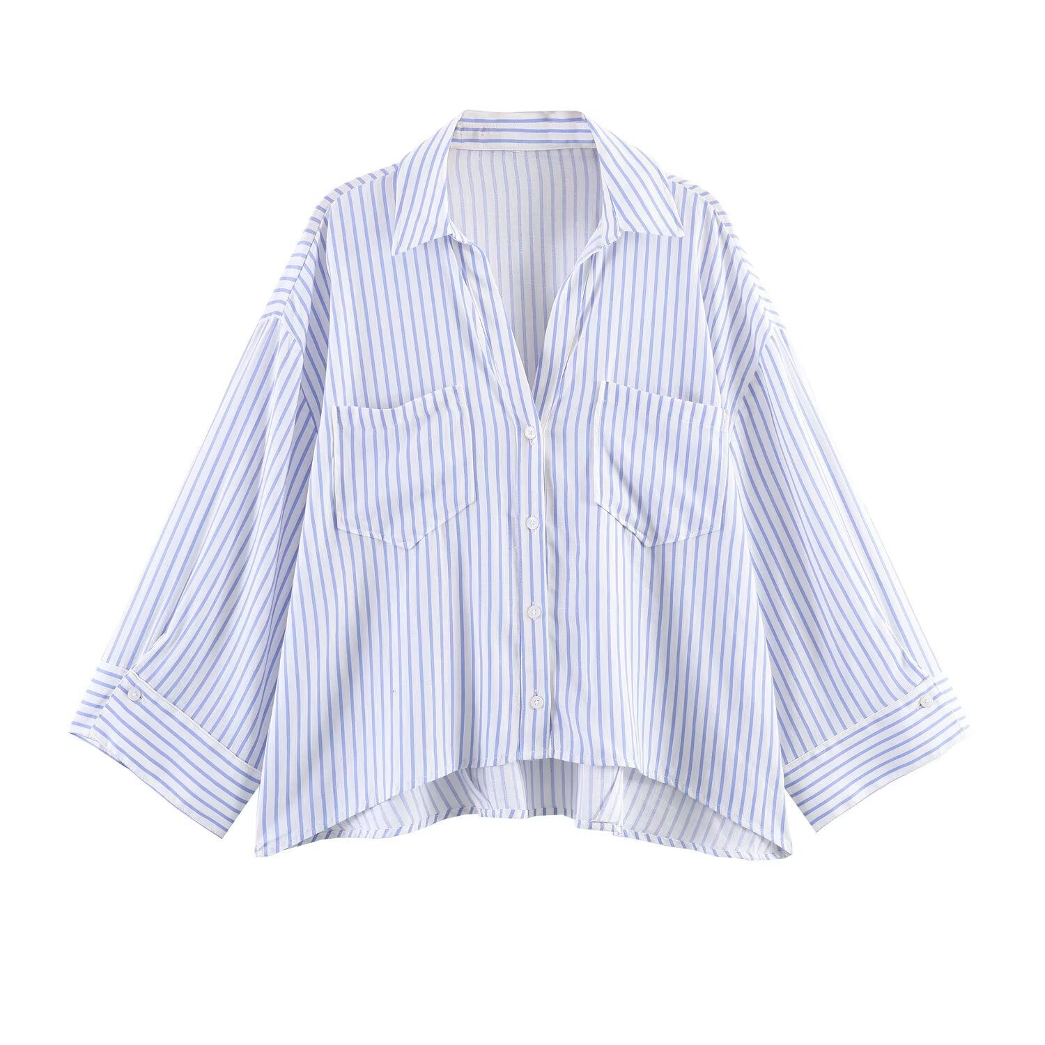 Women's Minimalist Drape Linen Blend Shirt