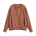 Women's Linen Aviator Jacket