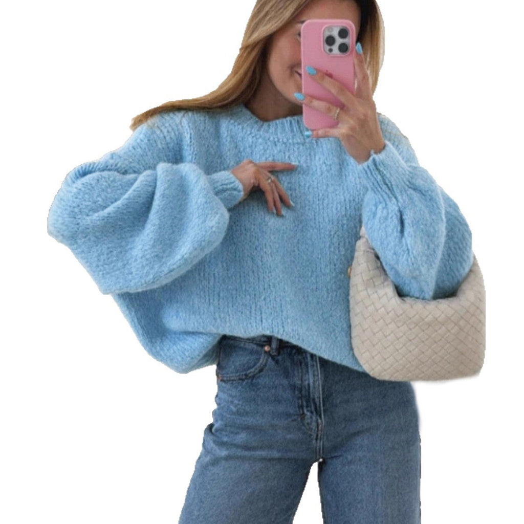 Becimi Women's Long Sleeve Knit Sweater